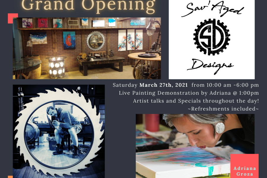 Sav’Aged Designs Gallery Grand Opening- Press
