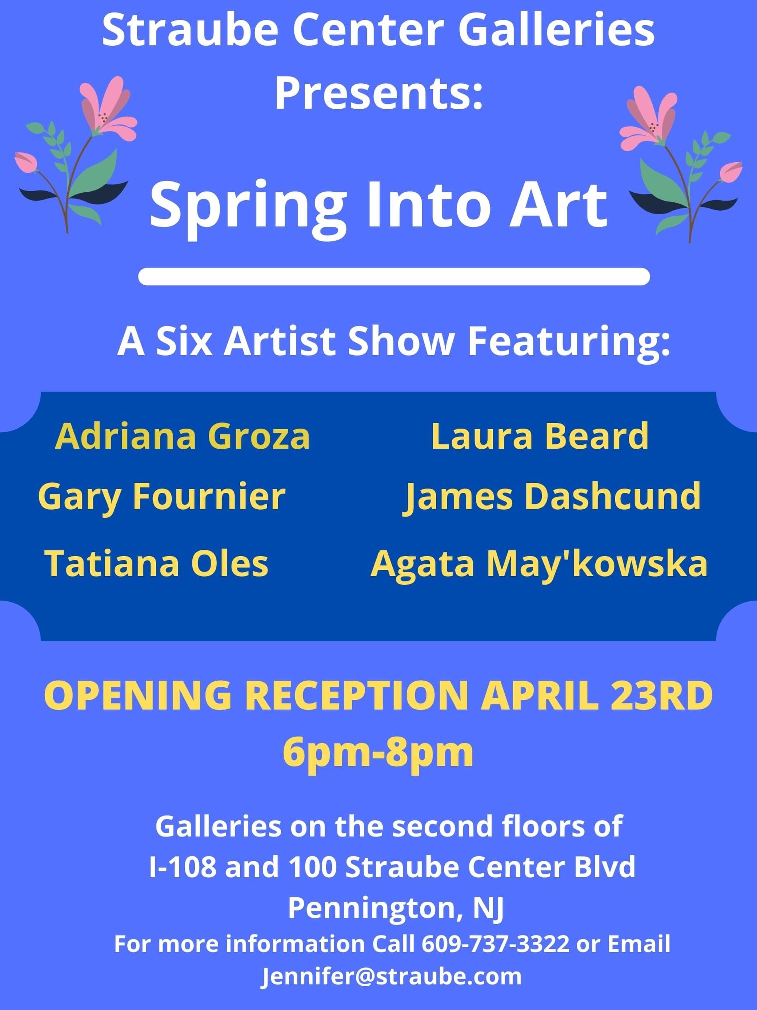 Spring Into Art – Opening Reception April 23rd, 2022